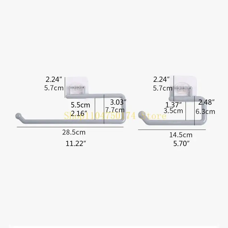 Wall-mounted Tissue Roll Dispenser Under Cabinet Paper Towel Holder Self-adhesive Towel Rack for Bathroom Kitchen top sale - Image 6